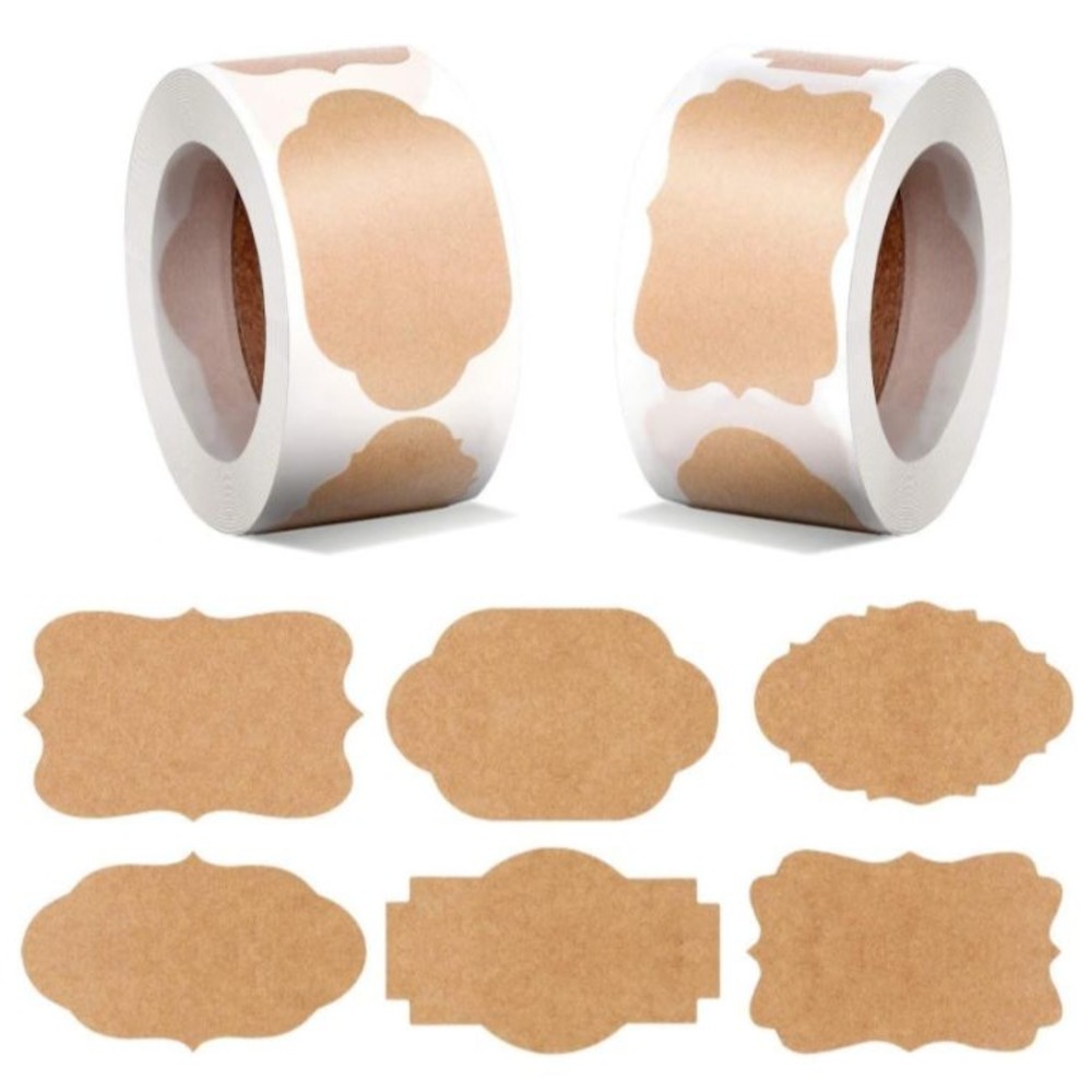 1 Roll Of Gift Tag Label Stickers Adhesive Stickers Labels Brand New 6 Styles